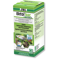JBL Ektol bac Plus 250 - ефективен срещу всички видове Aeromonas, Pseudomonas, Columnaris, Flexibacter бактерии и др. 200 мл.